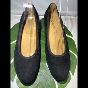 GABOR‎ STELLA SACCHETTO WEDGE BLACK SUEDE​​​​​